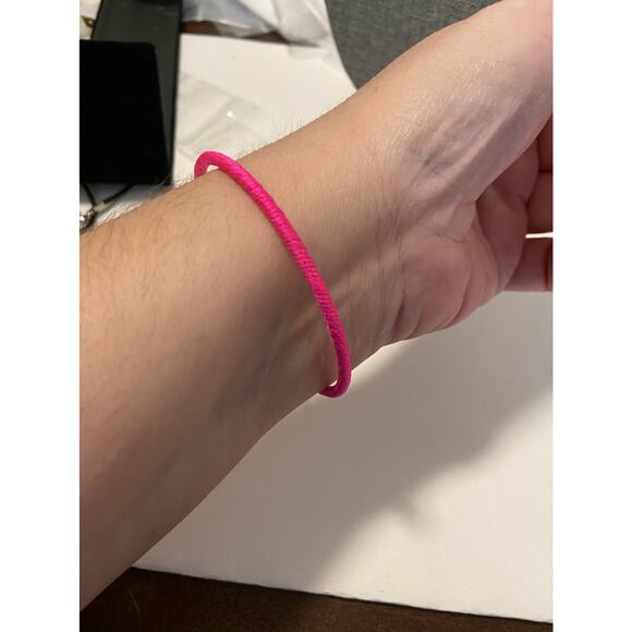 bright pink bangle bracelet - Picture 2 of 4